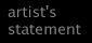Artist's Statement